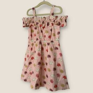 Janie and Jack Floral Cold Shoulder Hopscotch Floral Spring Dress Size 6
